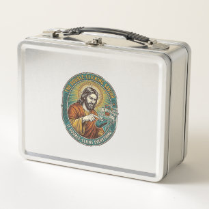 Lunch Box Jésus Souris Double Clic Cassée Bureau IT Tech