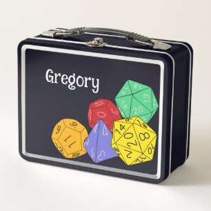 Lunch Box Jeu RPG Dice, Conseil, Jeux d'Imaginaire Personnal