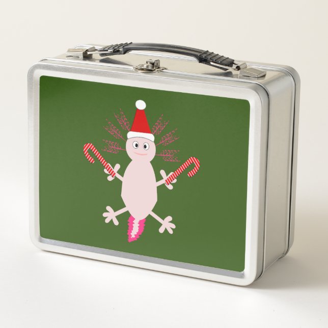 Lunch Box Joli Axolotl de Noël (Devant)