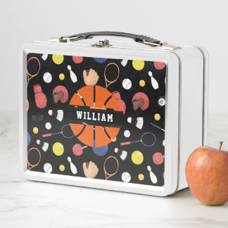 Lunch Box Joli Champion de Sport Moderne Personnalisé Enfant