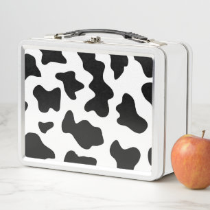 Lunch Box joli cowboy noir et blanc à la ferme empreinte de