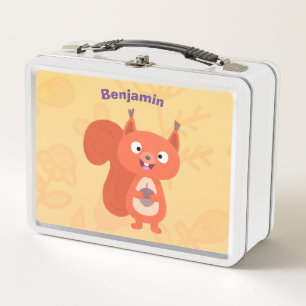 Lunch Box Joli dessin animé d'écureuil roux