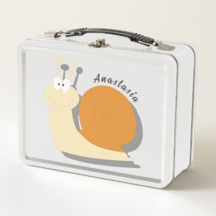 Lunch Box Joli escargot de dessin animé Personnalisé