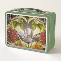 Jolie boîte de repas en métal violet personnalisé