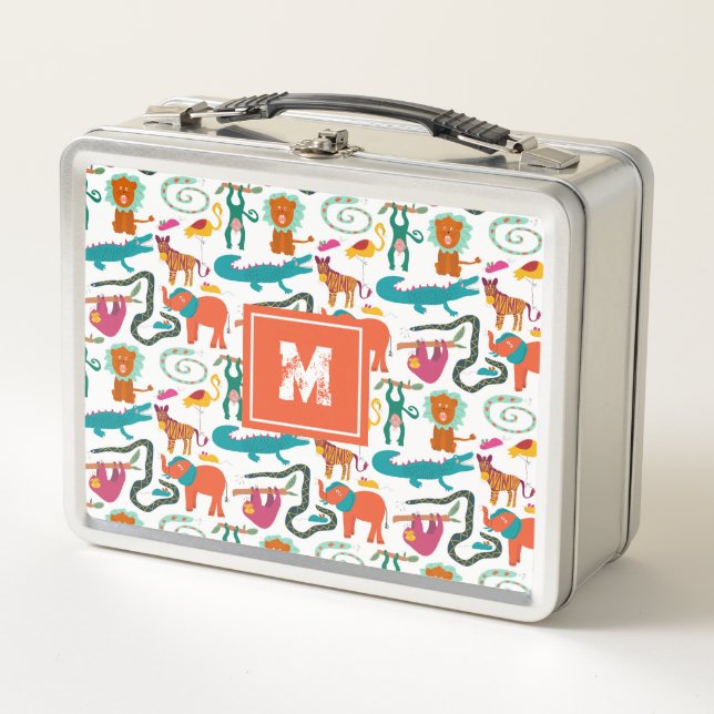 Lunch Box Jolie couleur Abstraits Animaux Enfants Motif (Devant)