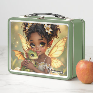 Lunch Box Jolie Fille Fée d'Anime et Dragon Chibi