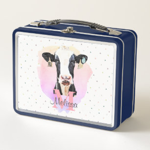 Lunch Box Jolie Monogramme Filles Nom Rose Cute Holstein Vac