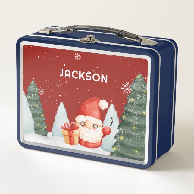 Lunch Box Jolie Noël Arbre Gnome (Devant)