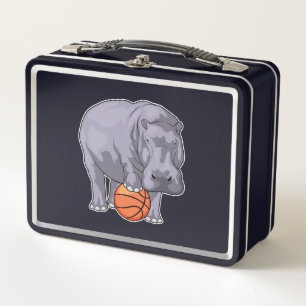 Lunch Box Joueur de basket-ball hippo