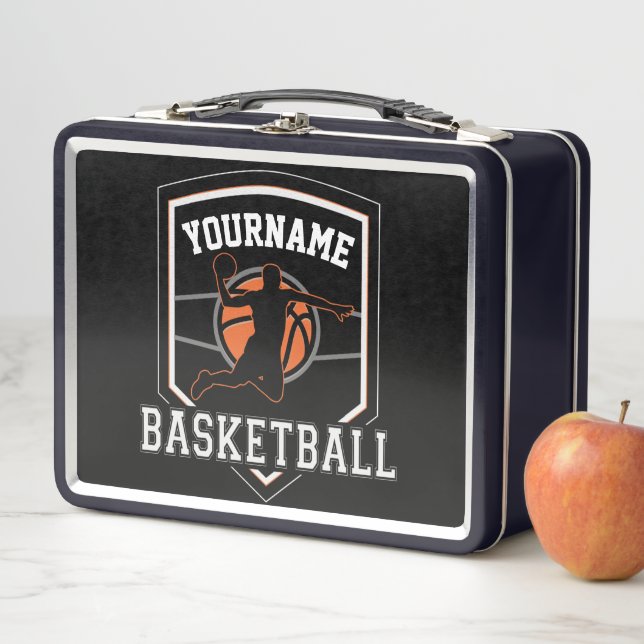 Lunch Box Joueur de basket-ball personnalisé NOM Équipe de b (En situation)