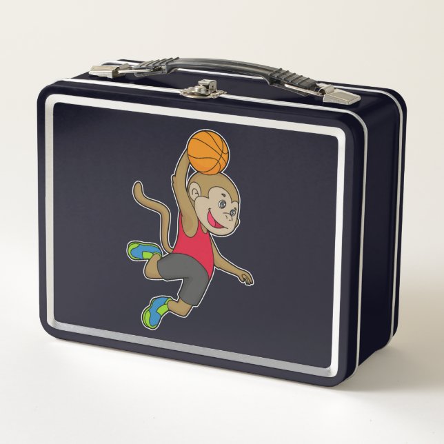 Lunch Box Joueur de basket-ball singe (Devant)