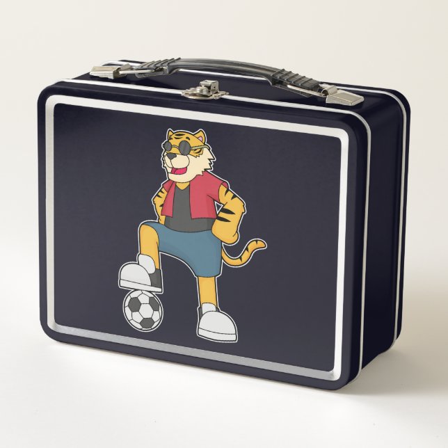 Lunch Box Joueur de football de Tiger (Devant)
