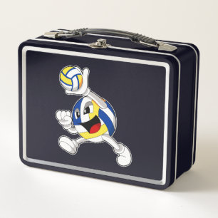 Lunch Box Joueur de volley-ball avec volley-ball