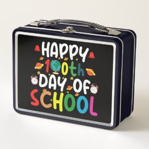 Lunch Box Joyeux 100e jour d'école Enseignant Élève