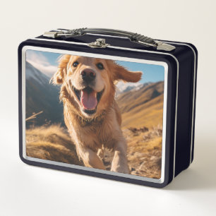 Lunch Box Joyeux Golden Retriever en cours