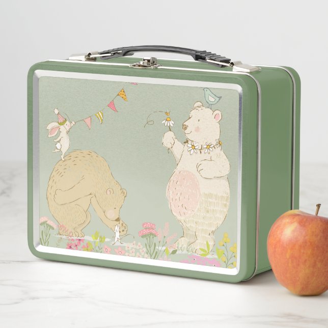 Lunch Box Joyeux ours printaniers (En situation)