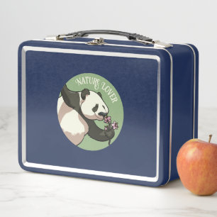 Lunch Box Joyeux Panda odé Blossom Nature Lover Cartoon