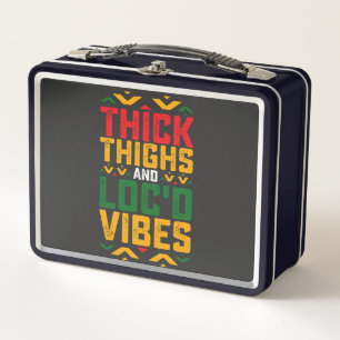 Lunch Box Juneteenth Épaisses Vibes Locd Afro-Américain