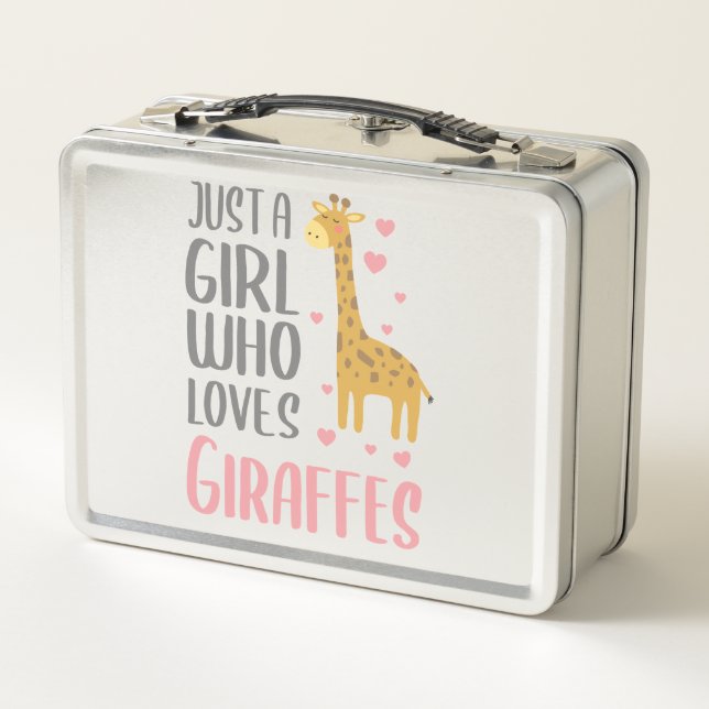 Lunch Box Juste une fille qui aime Giraffes Cadeau Sweat - s (Dos)