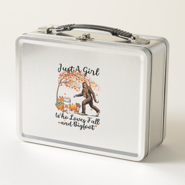 Lunch Box Juste Une Fille Qui Aime Tomber Et Bigfoot Cadeau  (Devant)