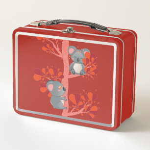 Lunch Box Kawaii couple de koalas avec un arbre de coeur