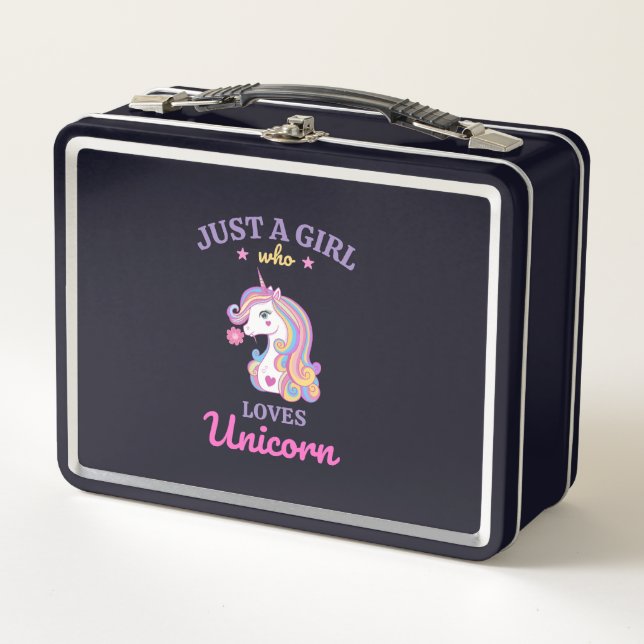 Lunch Box Kawaii Rainbow Unicorn magique coloré (Devant)