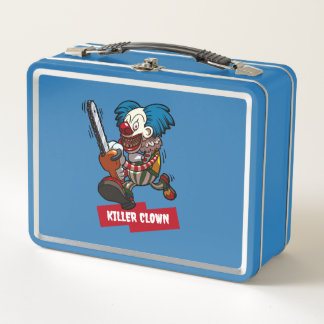 Lunch Box Killer Clown Halloween Horror Chainsaw Cartoon