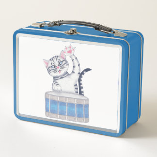 Lunch Box Kitten Jouer un tambour