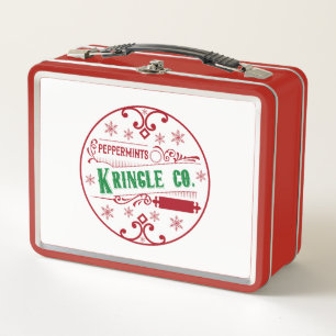 Lunch Box Kringle Pepperment Company Holiday