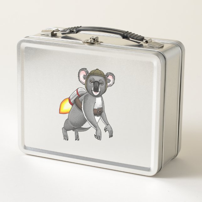 Lunch Box La balade en réacteur de Koala fusée (Devant)