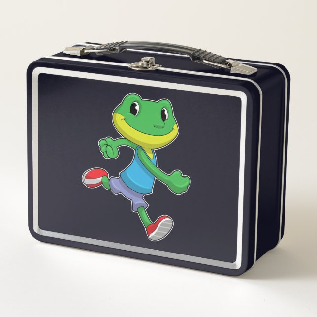 Lunch Box La grenouille comme coureur à la course (Devant)