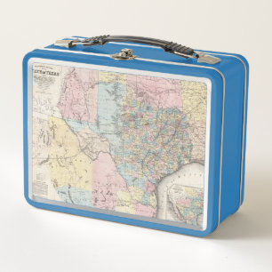 Lunch Box La nouvelle carte de Richardson de l'état du Texas