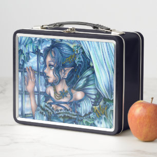 Lunch Box La vision de la fée du givre d'un hiver saphir