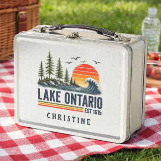 Lunch Box Lac Ontario Vintage Grands Lacs Vie Lacustre