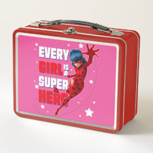 Lunch Box Ladybug Every Girl est un super héros