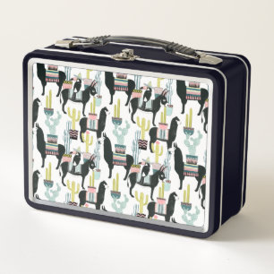 Lunch Box Laissez-nous taco au sujet de motif de lama et