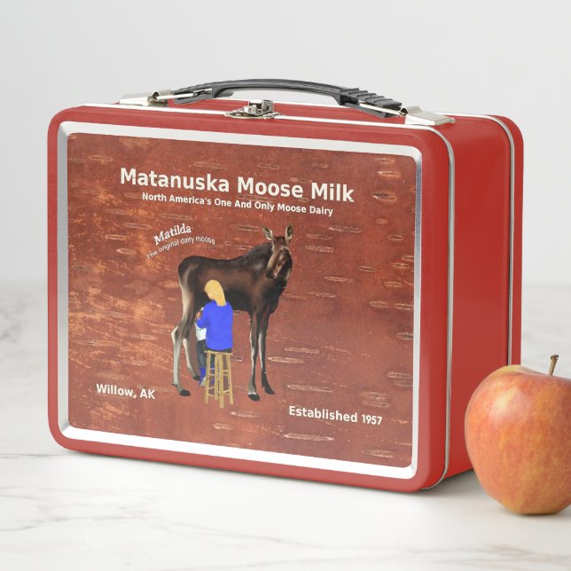 Lunch Box Lait d'orignal Matanuska (En situation)