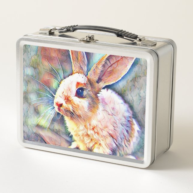 Lunch Box lapin aquarell (Devant)