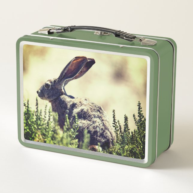Lunch Box Lapin Lapin Animal Métal Boîte à lunch (Dos)