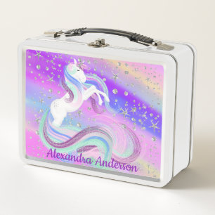 Lunch Box L'argent mignon de licorne tient le premier rôle
