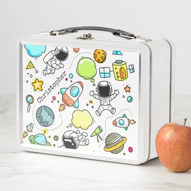 Lunch Box L'astronaute du dessin animé Space Rockets Boy's (En situation)