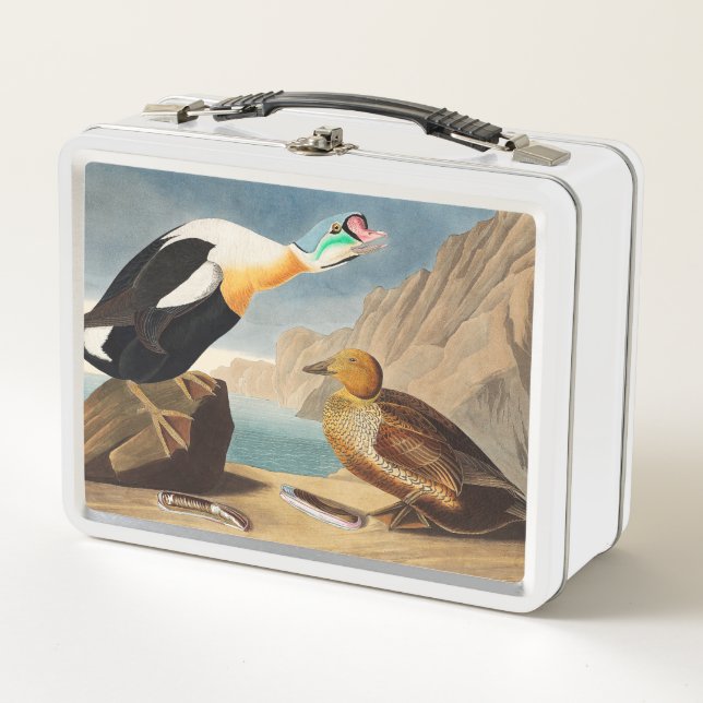 Lunch Box Le canard roi Eider des oiseaux d'Amérique (Audubo (Devant)