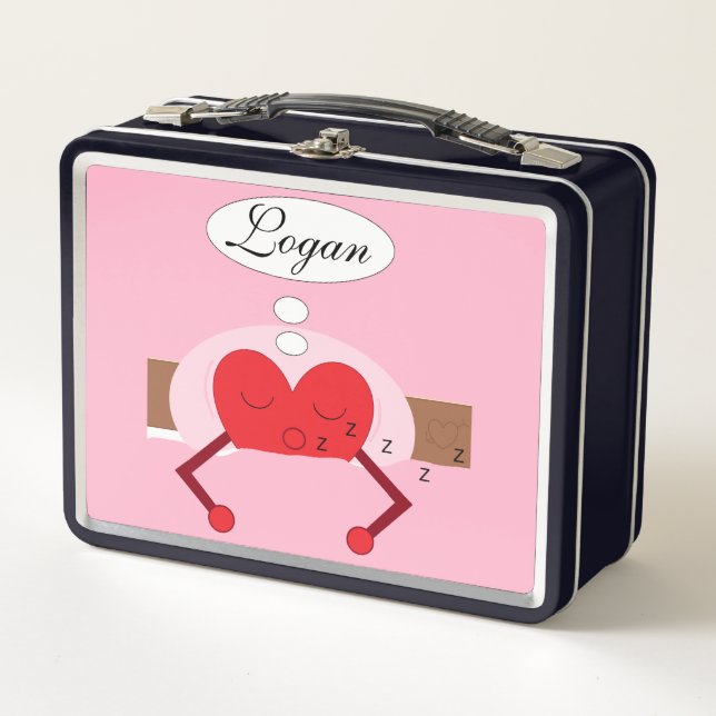 Lunch Box Le coeur rêve l'ombre du rose : mari (Devant)