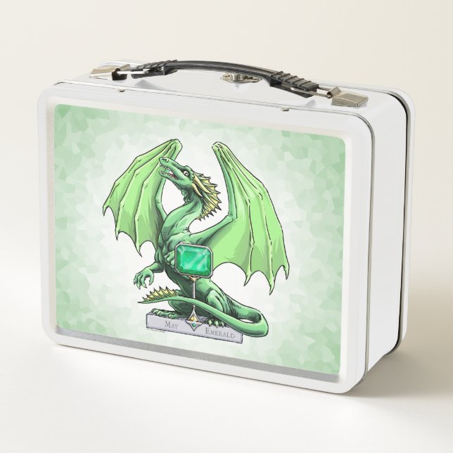 Lunch Box Le dragon de Pierre de naissance de May : Emerald (Dos)