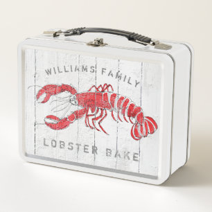Lunch Box Le homard font cuire au four avec le nom de