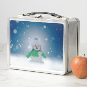Lunch Box Le personnage de bonhomme de neige de Noël adorabl
