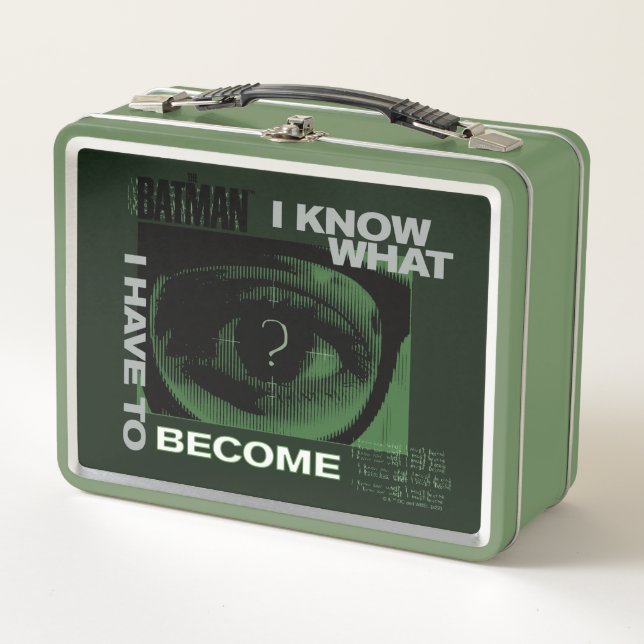 Lunch Box Le Riddler "Je Sais Ce Que Je Dois Devenir" (Devant)