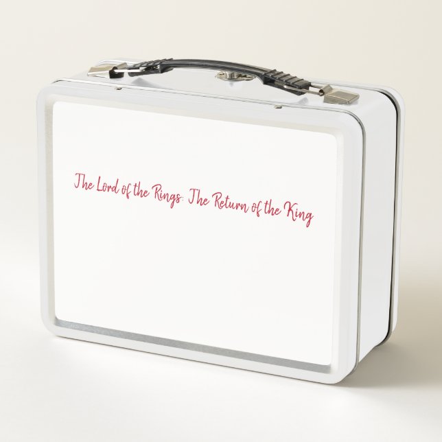 Lunch Box Le Seigneur des Anneaux : Le retour du roi (Dos)