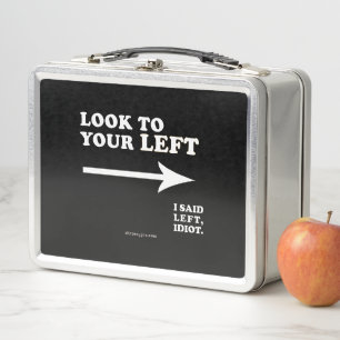 Lunch Box Le SlipperyJoe regarde à votre gauche épais géomét