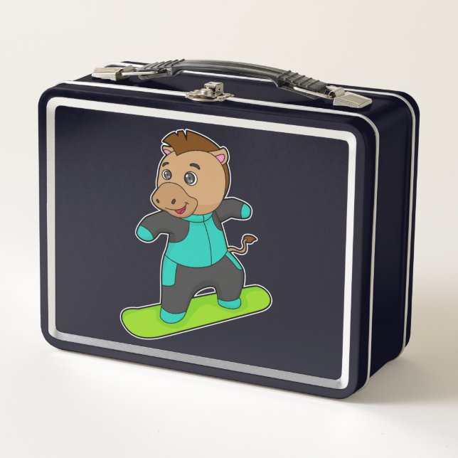 Lunch Box Le snowboarder de Horse (Devant)